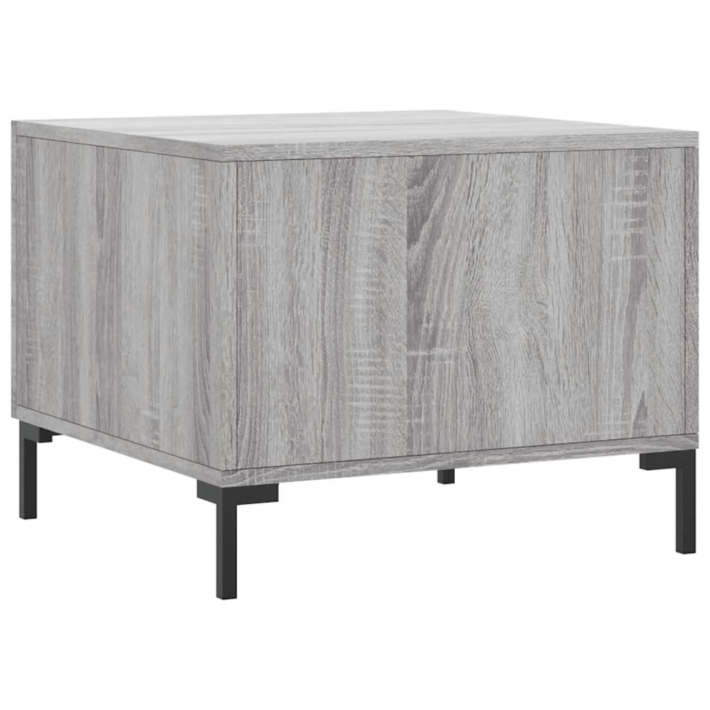 Tavolino da Salotto Grigio Sonoma 50x50x40 cm Legno Multistrato | homemem39