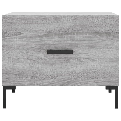 Tavolini Salotto 2pz Grigio Sonoma 50x50x40cm Legno Multistrato | homemem39