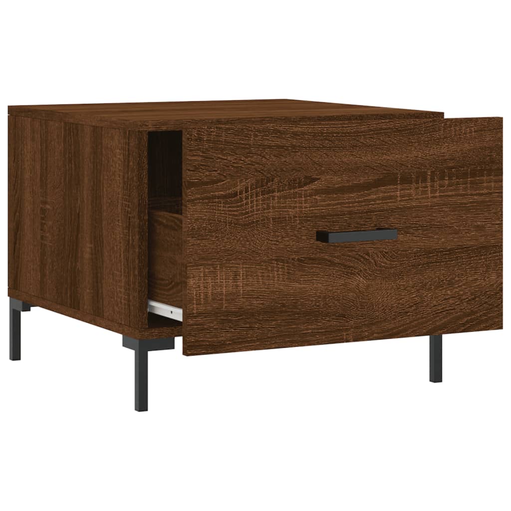 Tavolini Salotto 2 pz Rovere Marrone 50x50x40 Legno Multistrato | homemem39