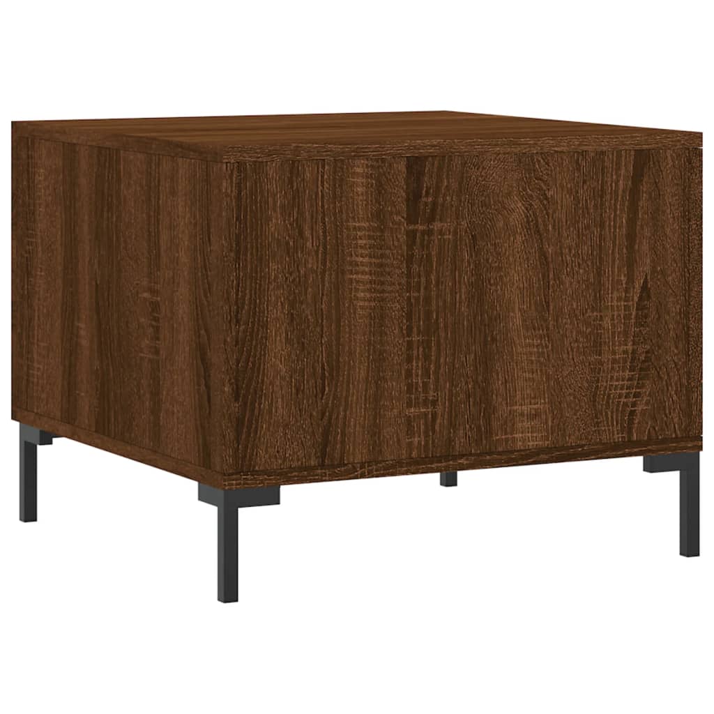 Tavolini Salotto 2 pz Rovere Marrone 50x50x40 Legno Multistrato | homemem39