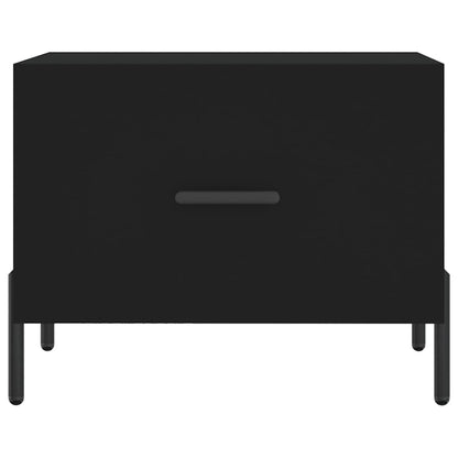 Tavolini da Salotto 2 pz Neri 50x50x40 cm in Legno Multistrato | homemem39