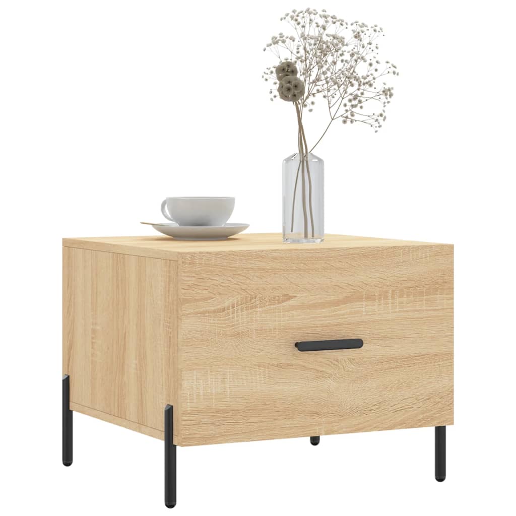 Tavolini Salotto 2pz Rovere Sonoma 50x50x40cm Legno Multistrato | homemem39