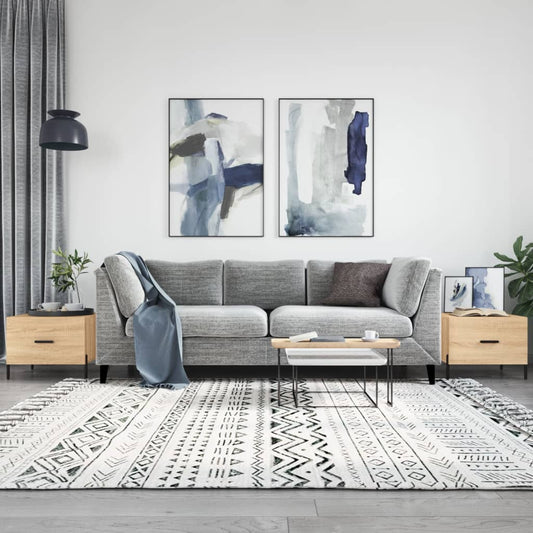 Tavolini Salotto 2pz Rovere Sonoma 50x50x40cm Legno Multistrato | homemem39