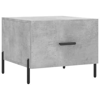 Tavolino Salotto Grigio Cemento 50x50x40 cm Legno Multistrato | homemem39