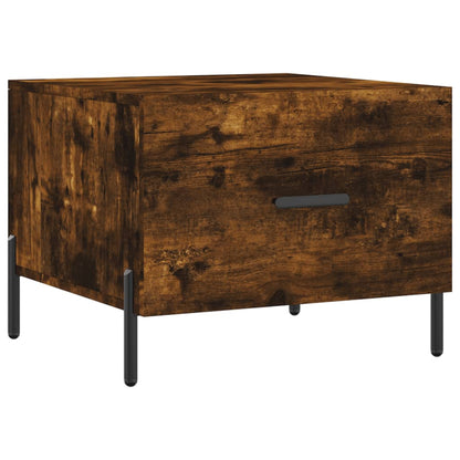 Tavolino da Salotto Rovere Fumo 50x50x40 cm Legno Multistrato | homemem39