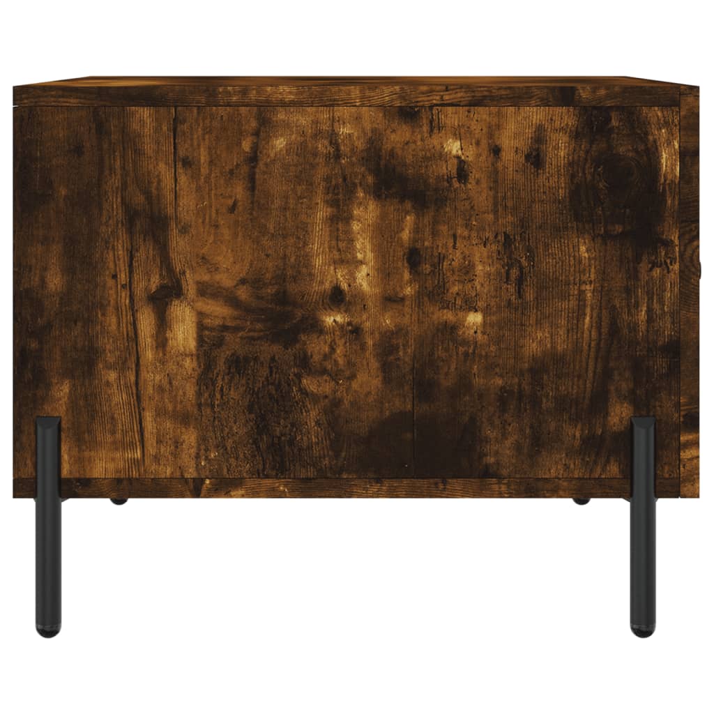 Tavolino da Salotto Rovere Fumo 50x50x40 cm Legno Multistrato | homemem39