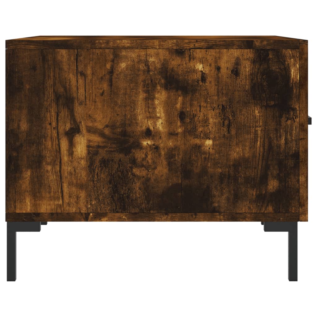Tavolino da Salotto Rovere Fumo 50x50x40 cm Legno Multistrato | homemem39