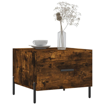 Tavolini Salotto 2 pz Rovere Fumo 50x50x40cm Legno Multistrato | homemem39