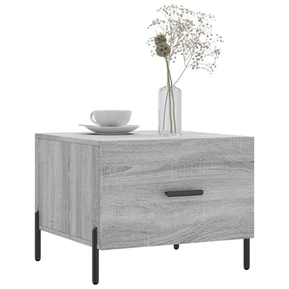 Tavolino da Salotto Grigio Sonoma 50x50x40 cm Legno Multistrato | homemem39