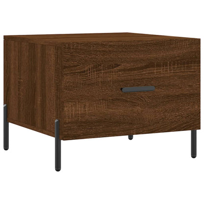 Tavolino da Salotto Rovere Marrone 50x50x40cm Legno Multistrato | homemem39