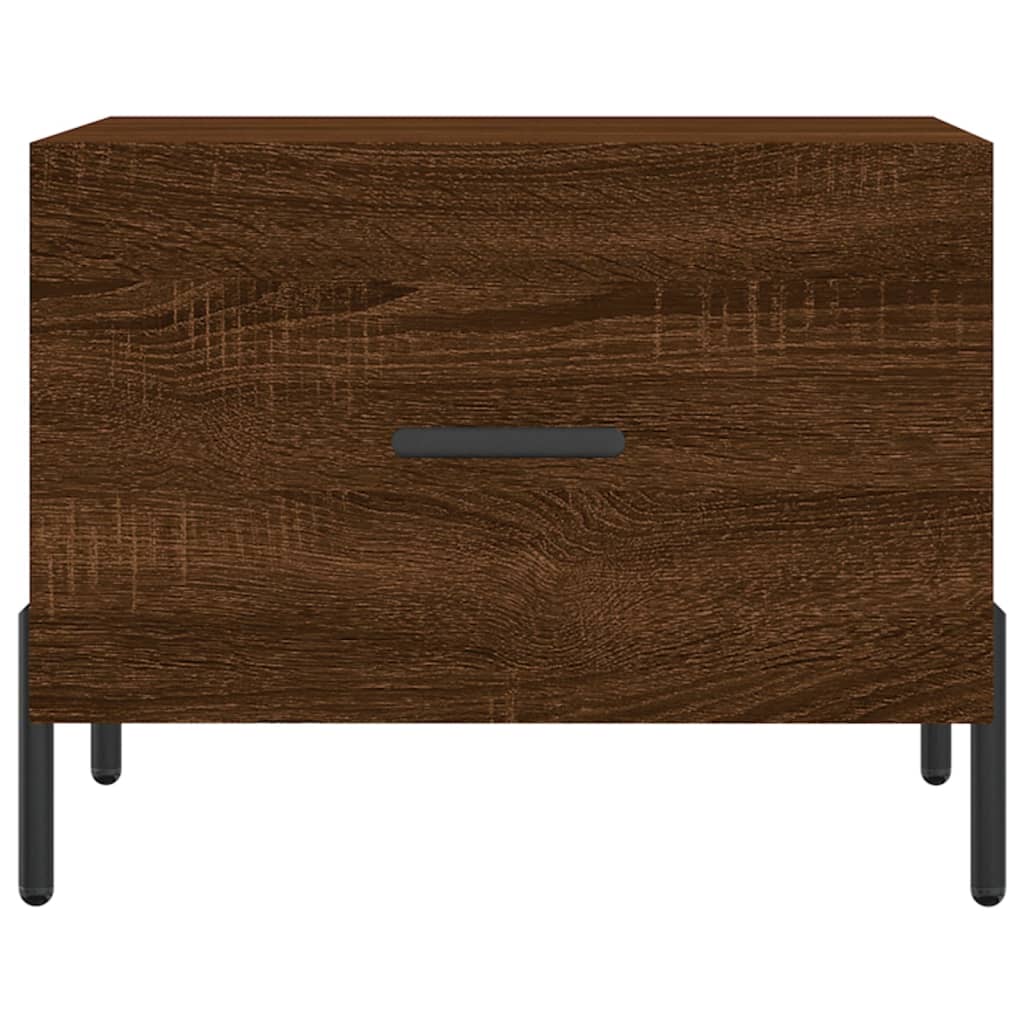 Tavolino da Salotto Rovere Marrone 50x50x40cm Legno Multistrato | homemem39