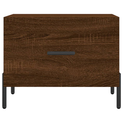 Tavolino da Salotto Rovere Marrone 50x50x40cm Legno Multistrato | homemem39