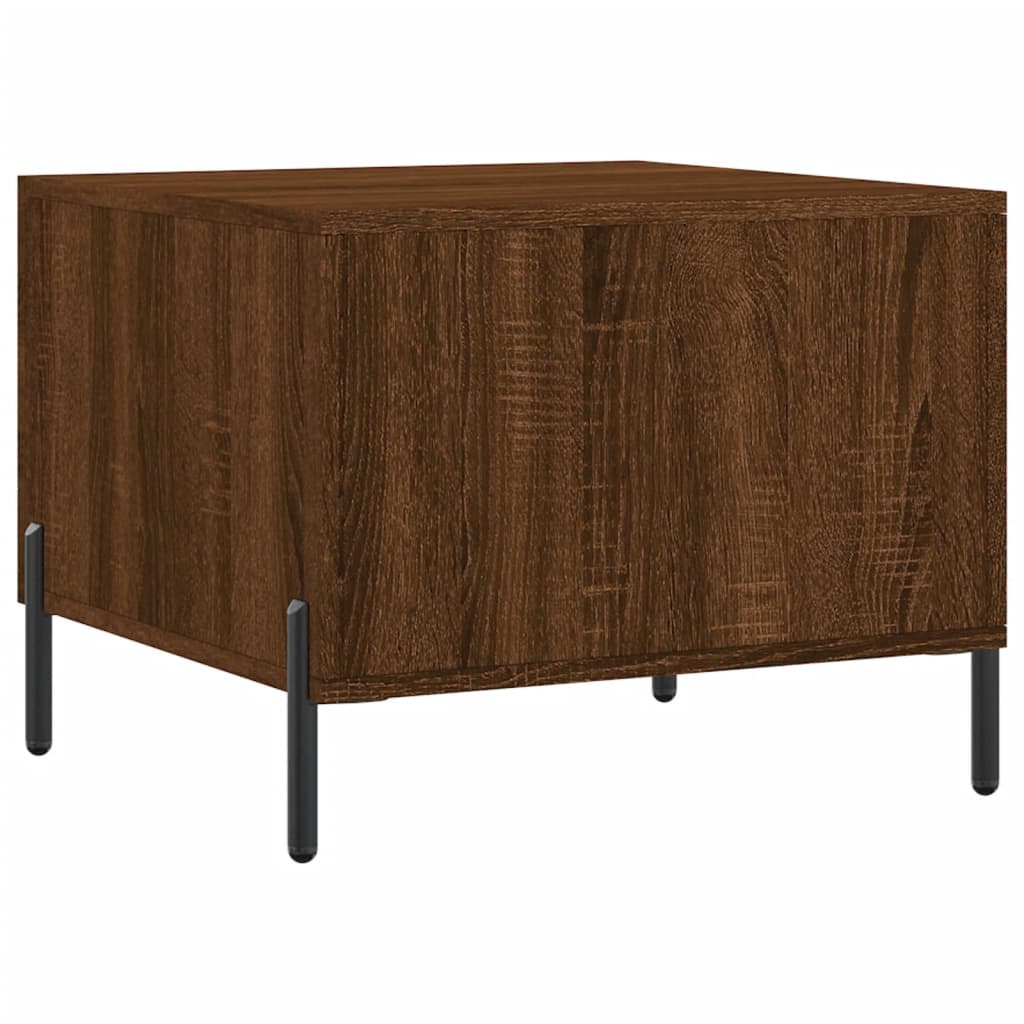 Tavolino da Salotto Rovere Marrone 50x50x40cm Legno Multistrato | homemem39