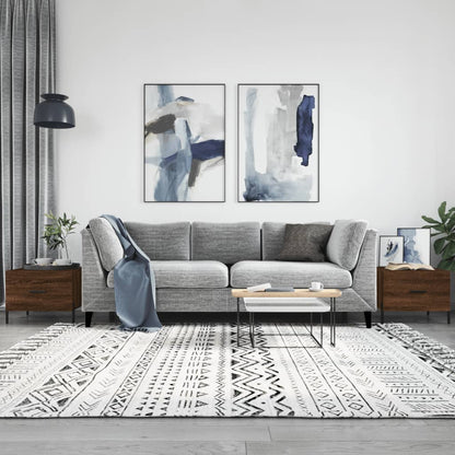 Tavolini Salotto 2 pz Rovere Marrone 50x50x40 Legno Multistrato | homemem39