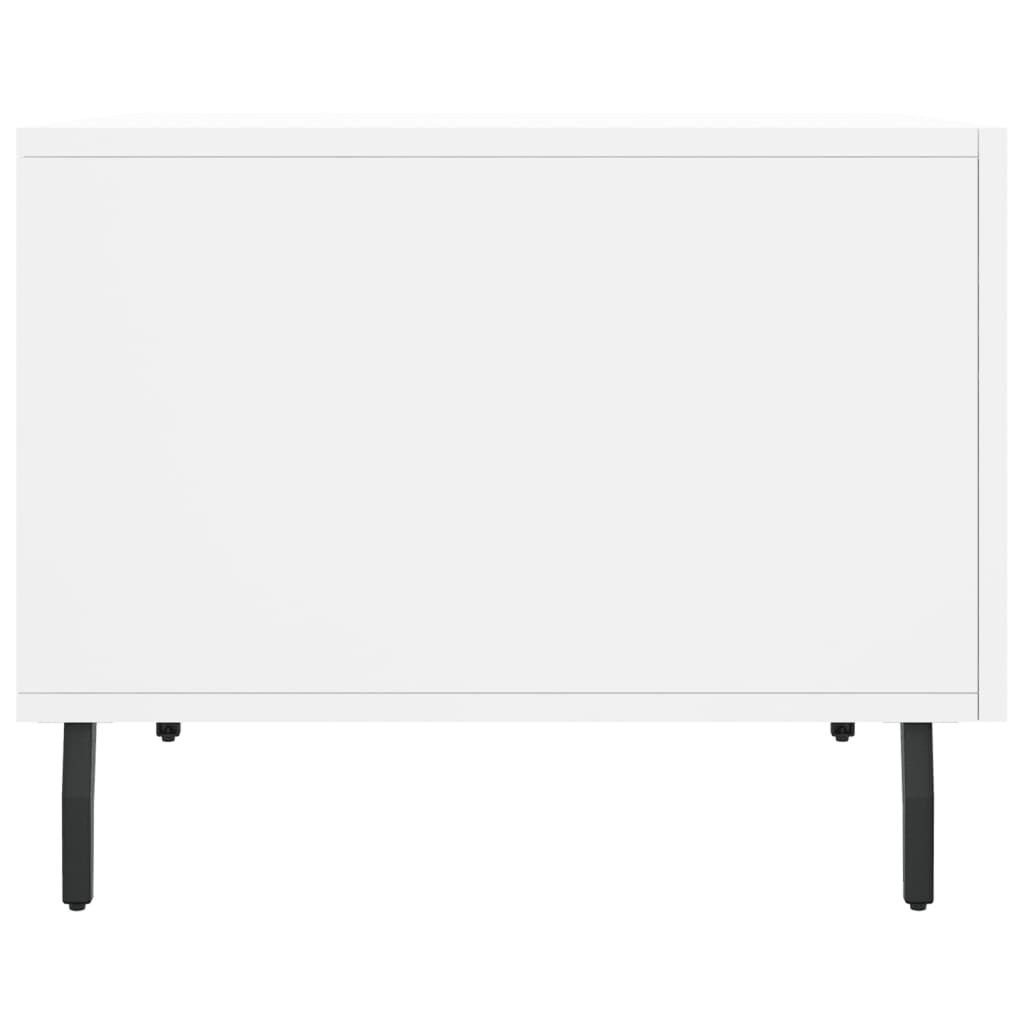 Tavolini da Salotto 2 pz Bianchi 50x50x40 cm Legno Multistrato | homemem39