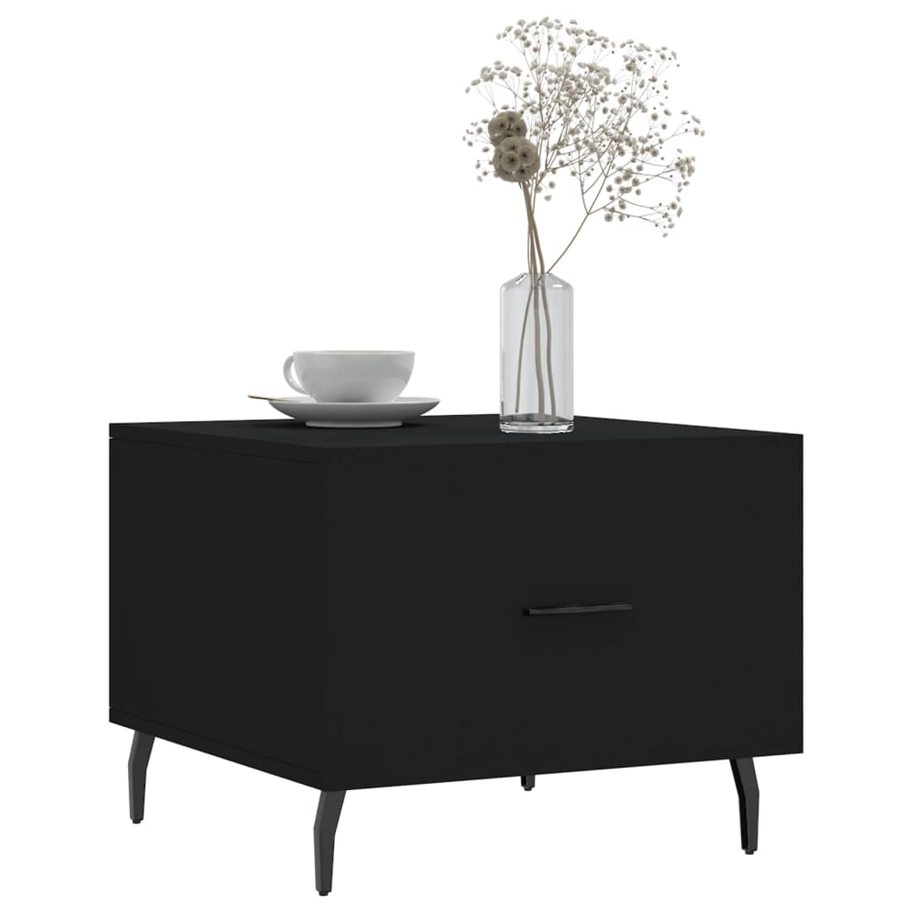 Tavolino da Salotto Nero 50x50x40 cm in Legno Multistrato | homemem39