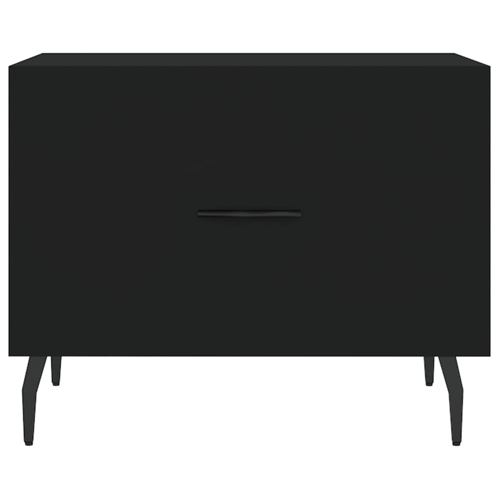 Tavolino da Salotto Nero 50x50x40 cm in Legno Multistrato | homemem39