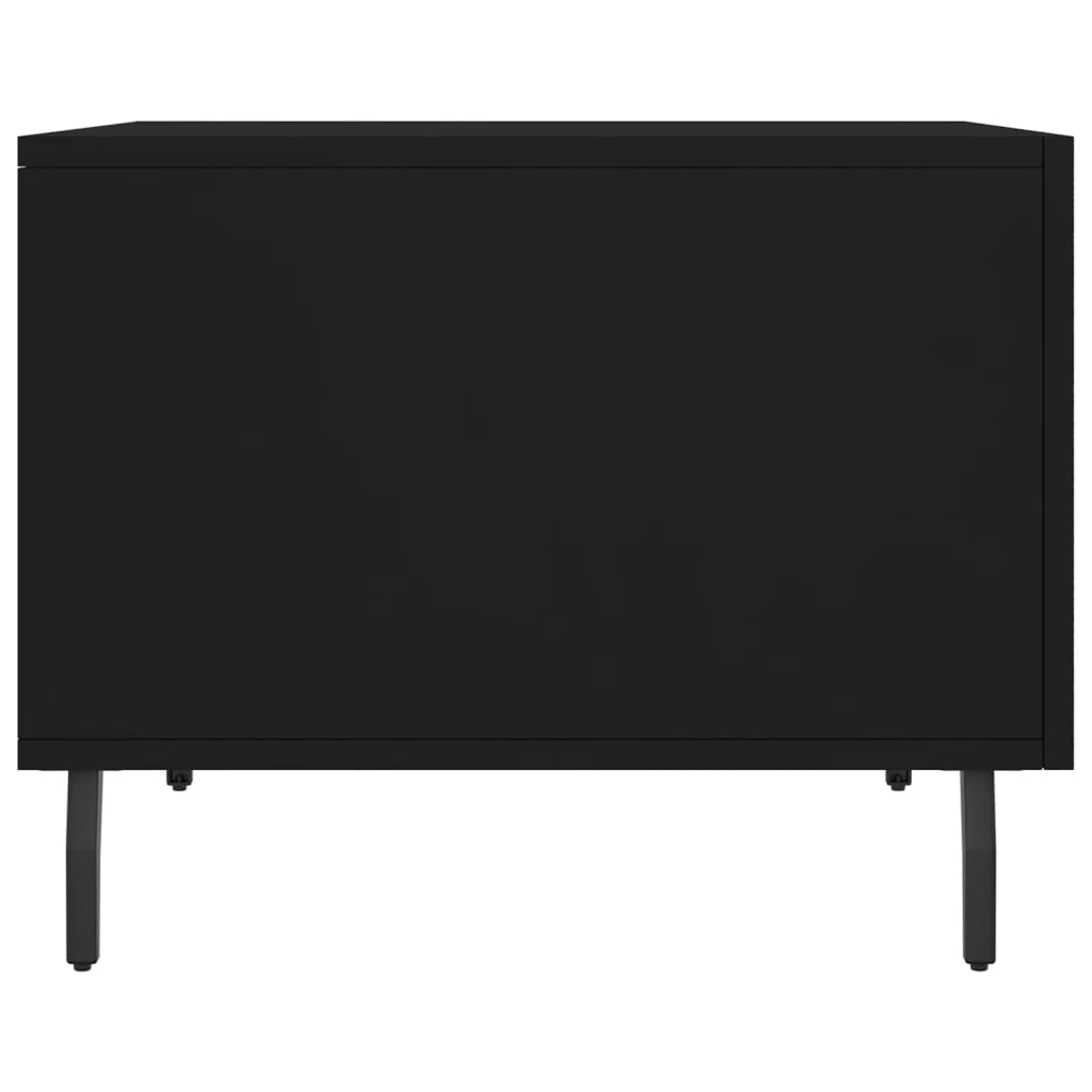 Tavolino da Salotto Nero 50x50x40 cm in Legno Multistrato