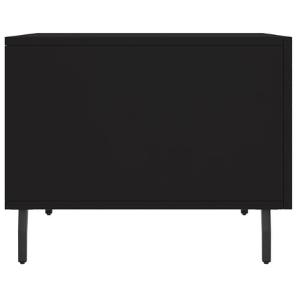 Tavolino da Salotto Nero 50x50x40 cm in Legno Multistrato