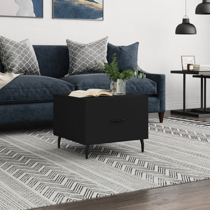 Tavolino da Salotto Nero 50x50x40 cm in Legno Multistrato | homemem39