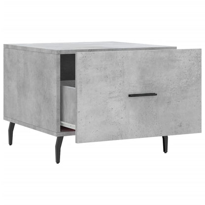 Tavolino Salotto Grigio Cemento 50x50x40 cm Legno Multistrato | homemem39