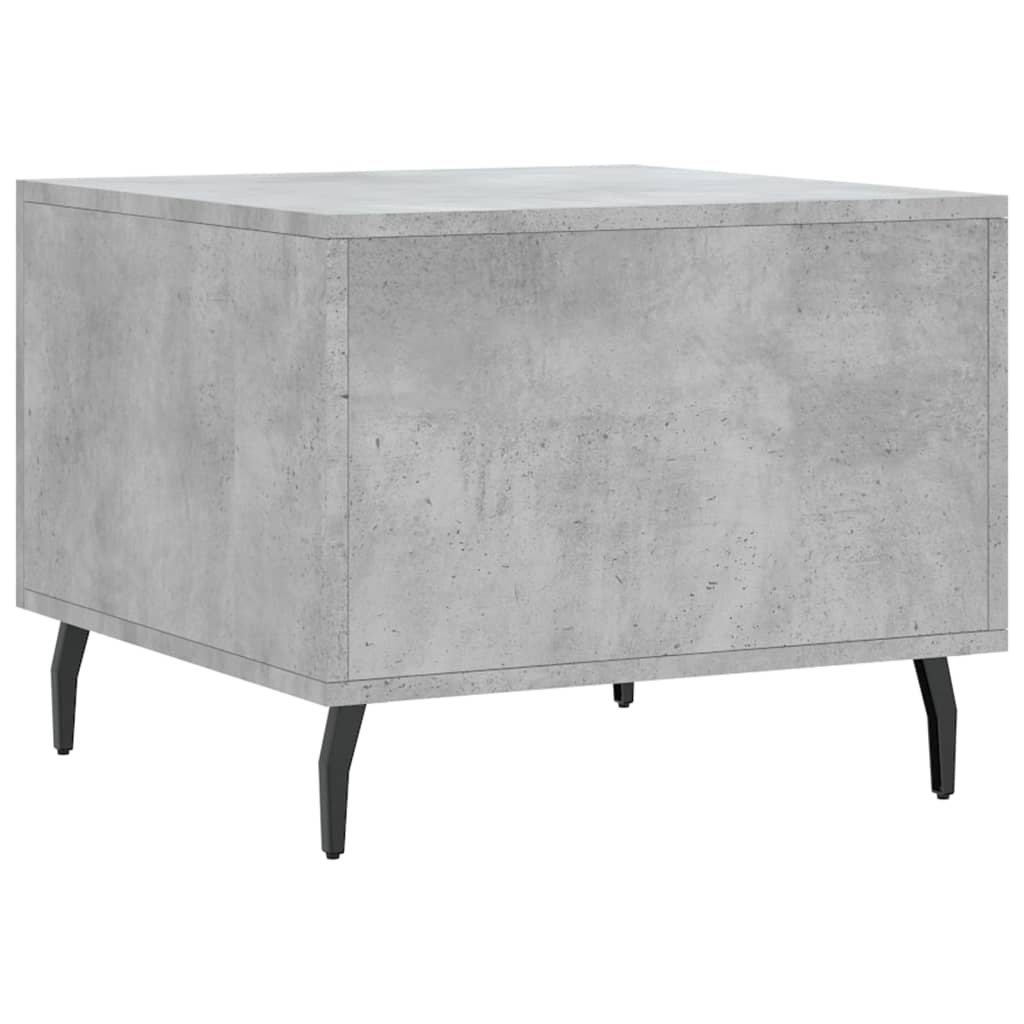 Tavolino Salotto Grigio Cemento 50x50x40 cm Legno Multistrato | homemem39