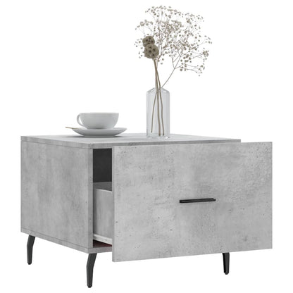 Tavolini Salotto 2pz Grigio Cemento 50x50x40 Legno Multistrato
