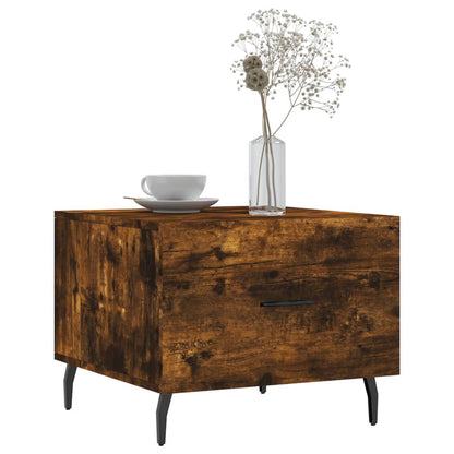 Tavolini Salotto 2 pz Rovere Fumo 50x50x40cm Legno Multistrato | homemem39
