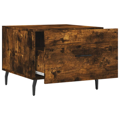 Tavolini Salotto 2 pz Rovere Fumo 50x50x40cm Legno Multistrato | homemem39
