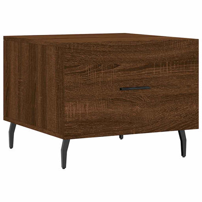 Tavolino da Salotto Rovere Marrone 50x50x40cm Legno Multistrato | homemem39
