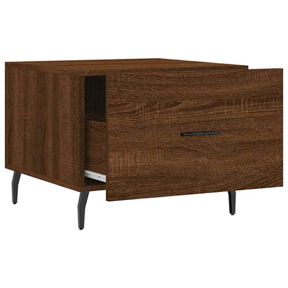 Tavolino da Salotto Rovere Marrone 50x50x40cm Legno Multistrato | homemem39