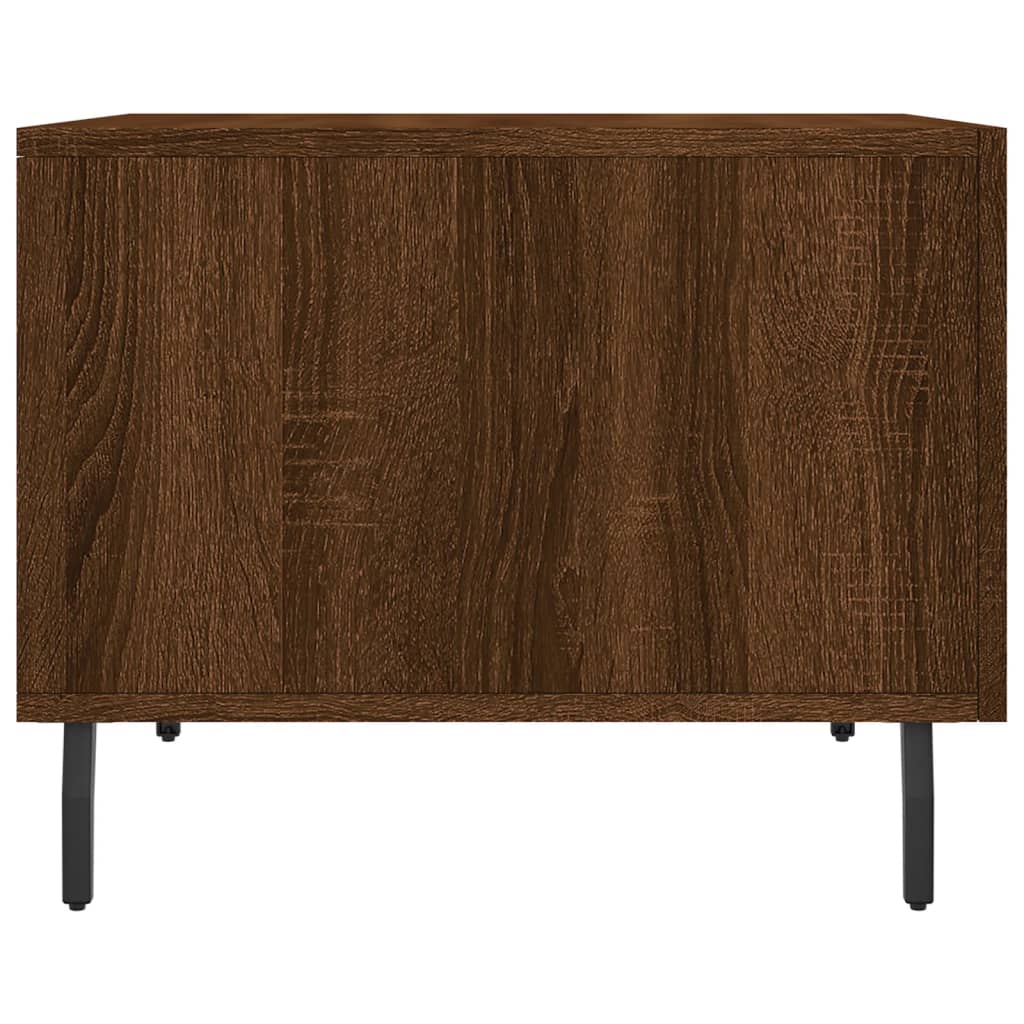 Tavolino da Salotto Rovere Marrone 50x50x40cm Legno Multistrato | homemem39