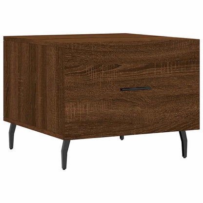 Tavolino da Salotto Rovere Marrone 50x50x40cm Legno Multistrato | homemem39