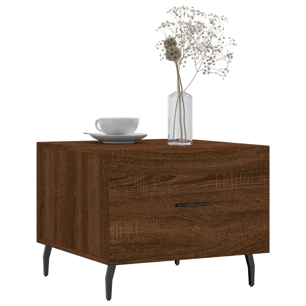 Tavolini Salotto 2 pz Rovere Marrone 50x50x40 Legno Multistrato | homemem39