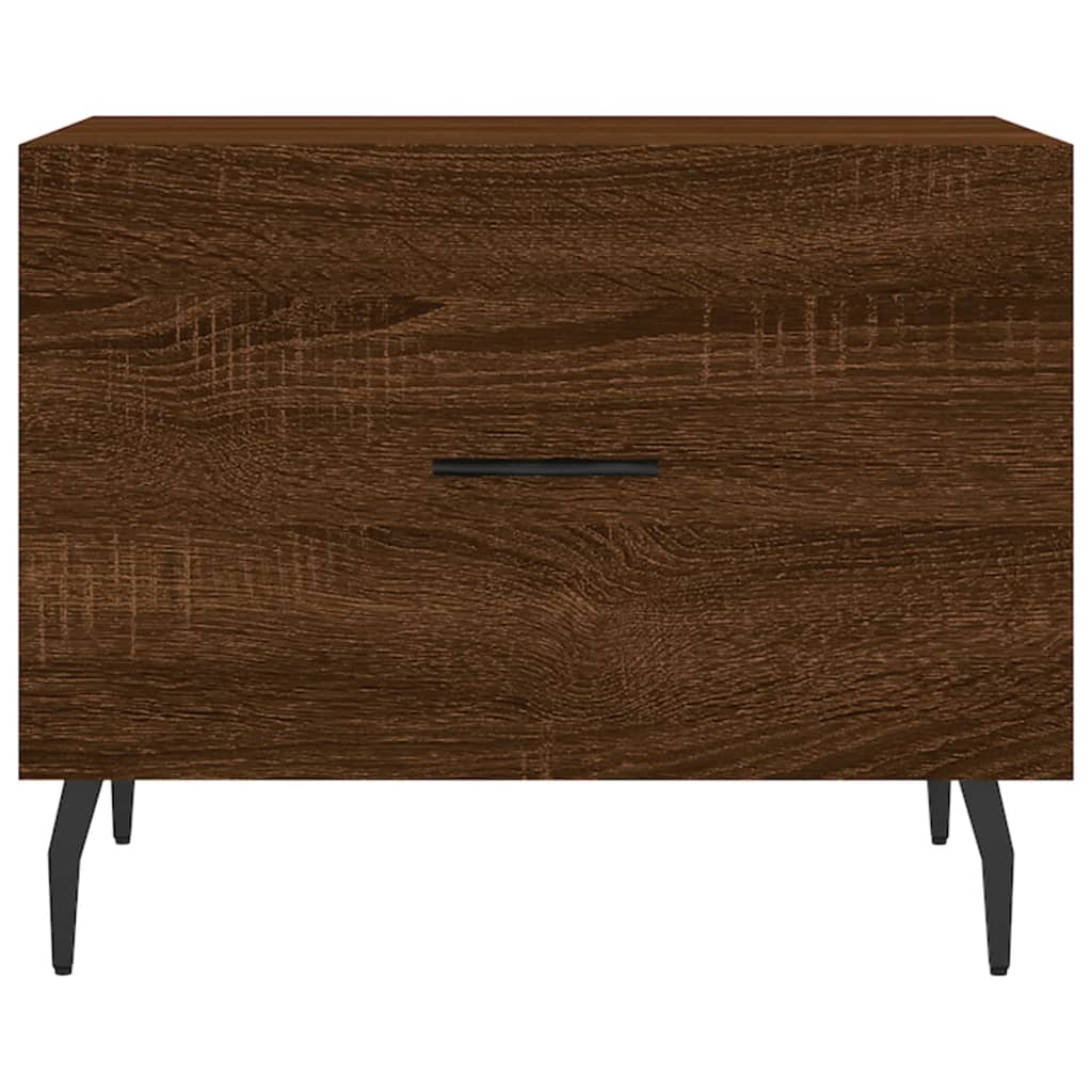 Tavolini Salotto 2 pz Rovere Marrone 50x50x40 Legno Multistrato | homemem39