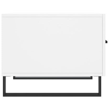 Tavolini da Salotto 2 pz Bianchi 50x50x40 cm Legno Multistrato | homemem39