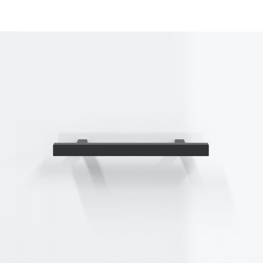 Tavolini Salotto 2pz Bianco Lucido 50x50x40cm Legno Multistrato | homemem39