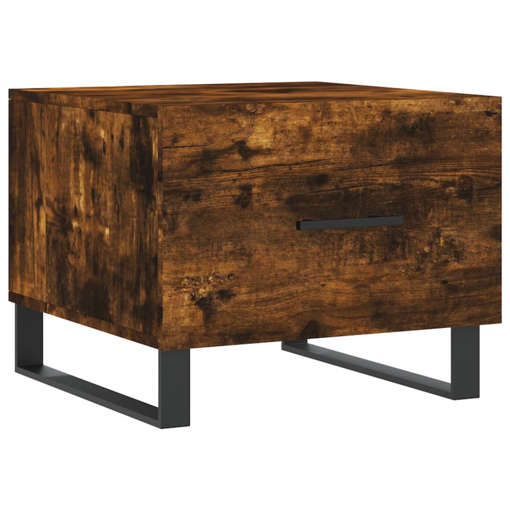 Tavolini Salotto 2 pz Rovere Fumo 50x50x40cm Legno Multistrato | homemem39