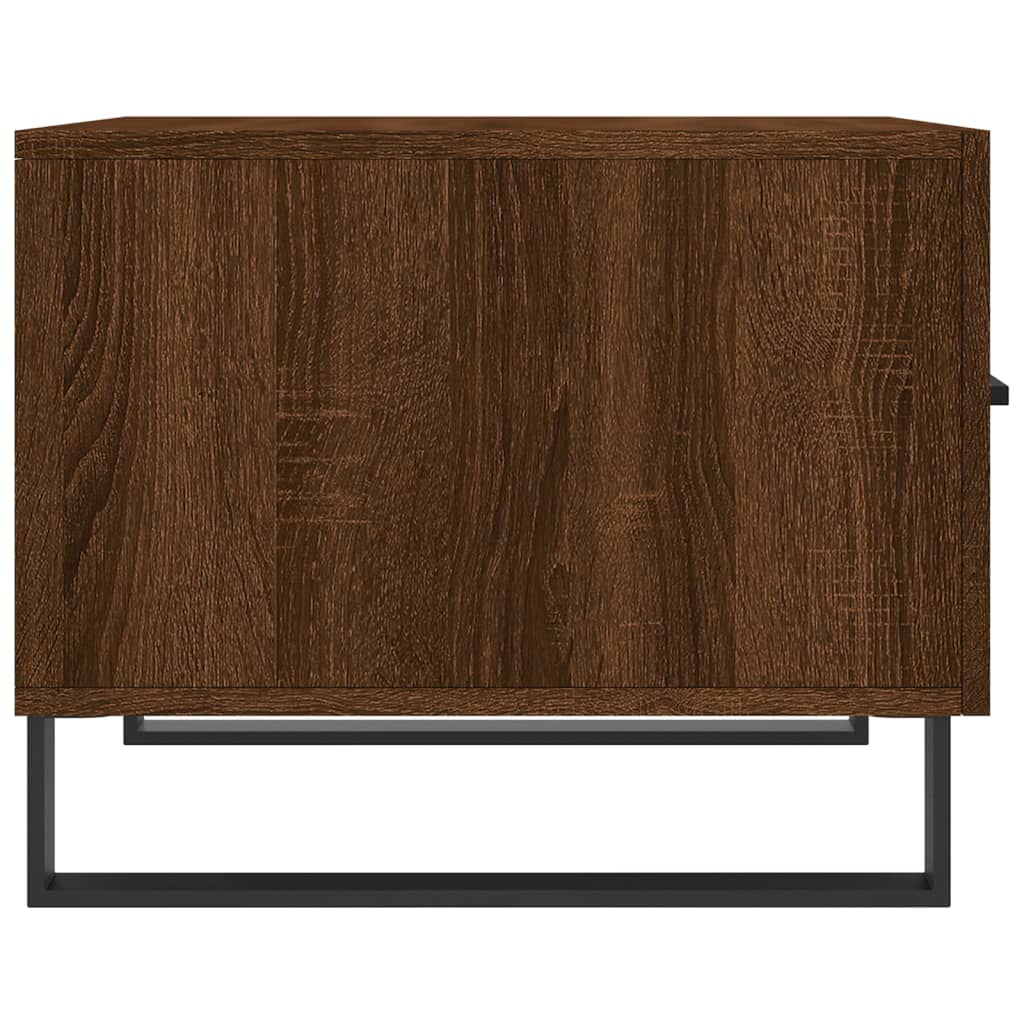 Tavolino da Salotto Rovere Marrone 50x50x40cm Legno Multistrato | homemem39