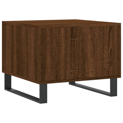 Tavolino da Salotto Rovere Marrone 50x50x40cm Legno Multistrato | homemem39