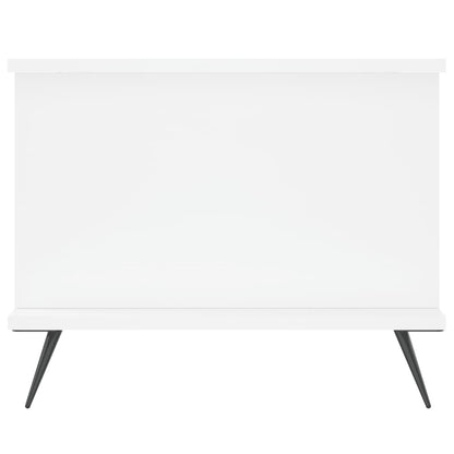 Tavolino da Salotto Bianco 90x50x40 cm in Legno Multistrato