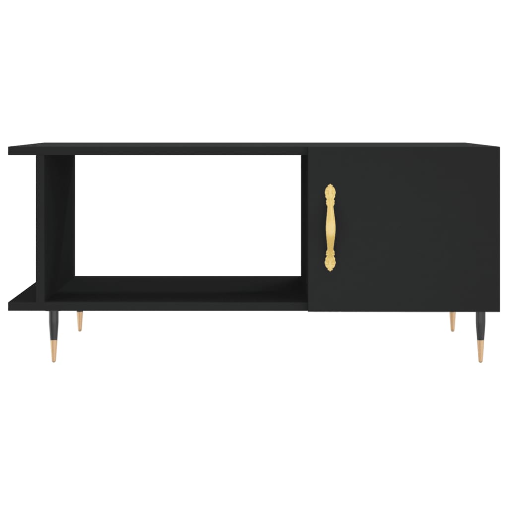 Tavolino da Salotto Nero 90x50x40 cm in Legno Multistrato | homemem39