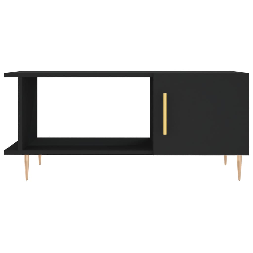 Tavolino da Salotto Nero 90x50x40 cm in Legno Multistrato | homemem39
