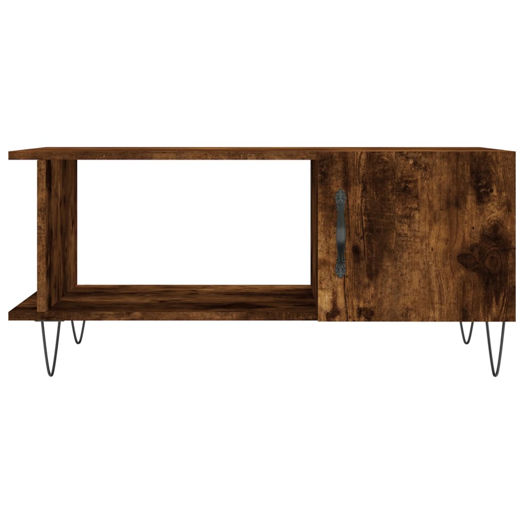 Tavolino da Salotto Rovere Fumo 90x50x40cm in Legno Multistrato | homemem39