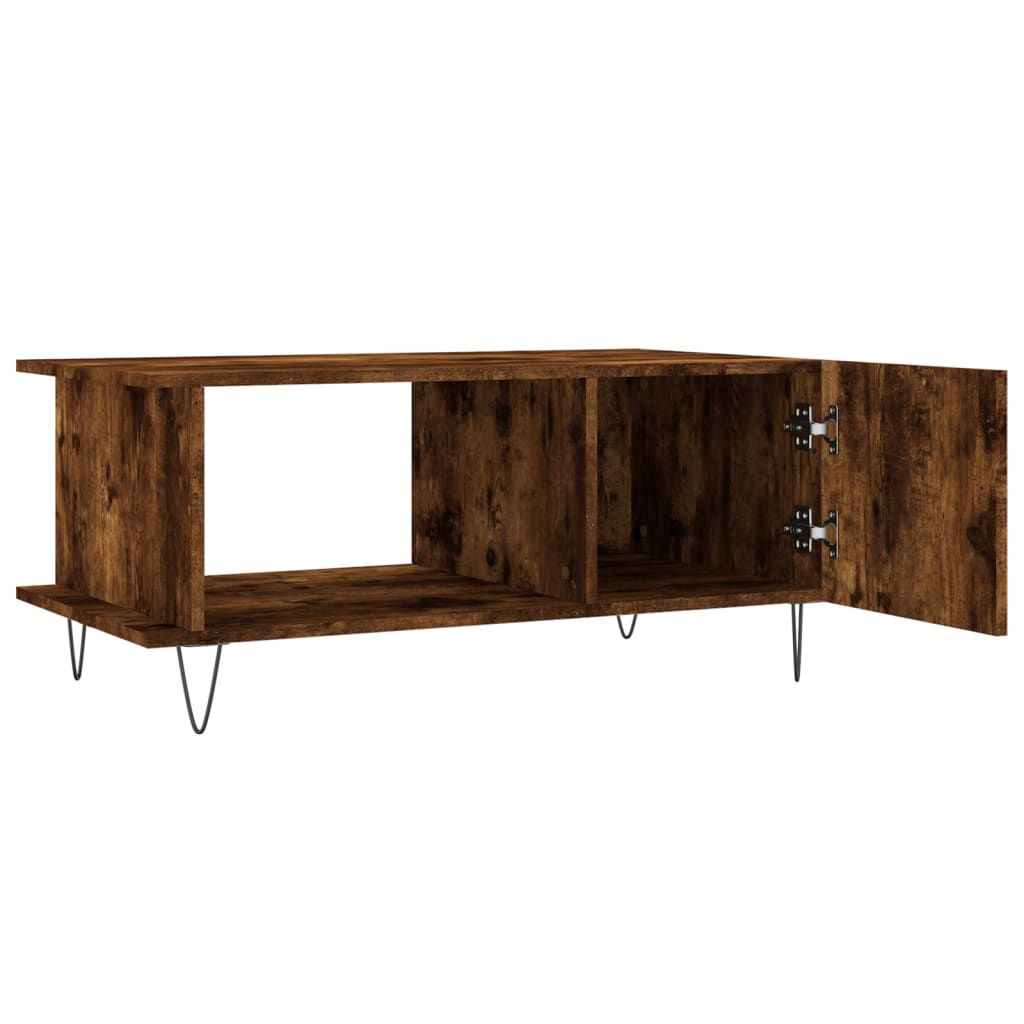 Tavolino da Salotto Rovere Fumo 90x50x40cm in Legno Multistrato | homemem39