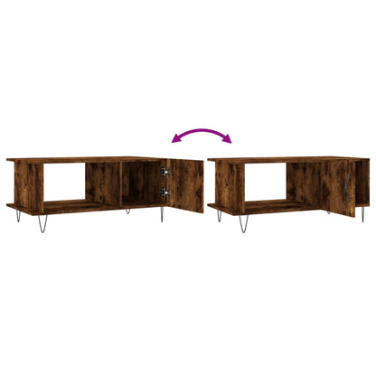 Tavolino da Salotto Rovere Fumo 90x50x40cm in Legno Multistrato | homemem39