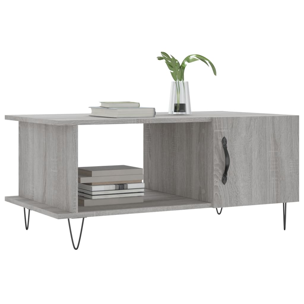 Tavolino da Salotto Grigio Sonoma 90x50x40 cm Legno Multistrato | homemem39