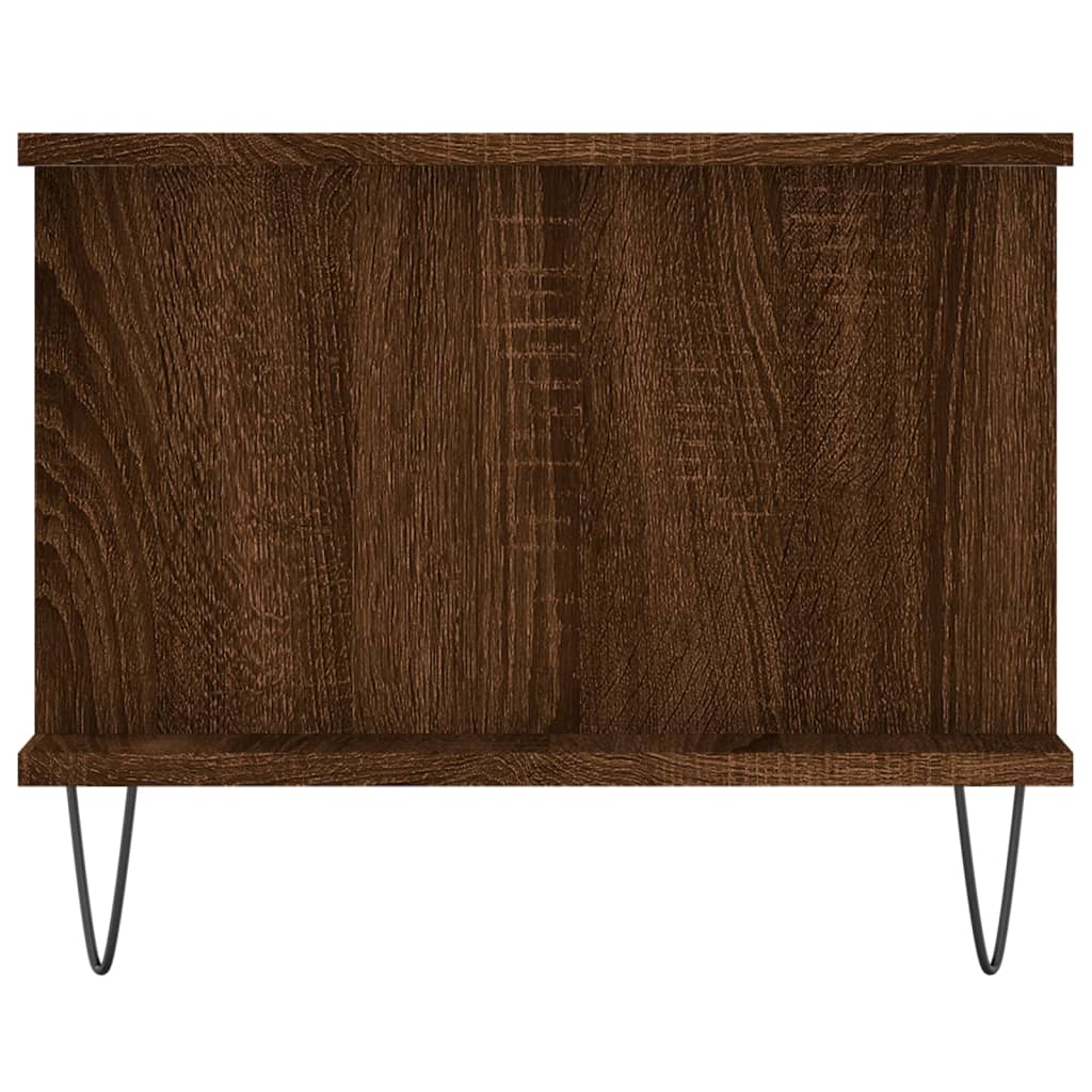 Tavolino da Salotto Rovere Marrone 90x50x40cm Legno Multistrato