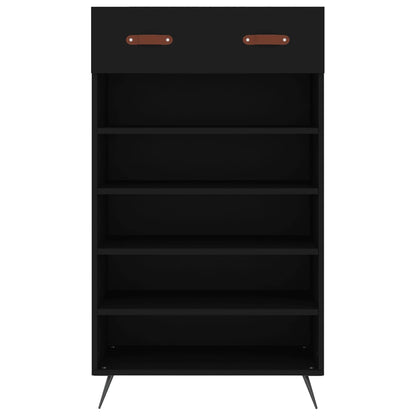 Scarpiera Nera 60x35x105 cm in Legno Multistrato - homemem39