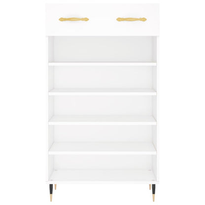 Scarpiera Bianca 60x35x105 cm in Legno Multistrato - homemem39